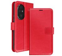 Étui pour Honor 200 Pro Portefeuille avec Dragonne Mayaxess Rouge