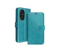Etui pour Honor 200 Pro Portefeuille avec Dragonne Turquoise
