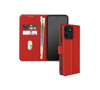Avizar Étui pour Honor 200 Smart Clapet Portefeuille et Support Vidéo Rouge