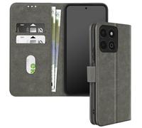 Étui pour Honor 200 Smart Clapet Portefeuille et Support Vidéo Gris