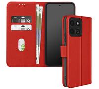 Étui pour Honor 200 Smart Clapet Portefeuille et Support Vidéo Rouge