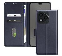 Étui pour Honor 400 Lite - Chesterfield - Bleu Nuit - Portefeuille - Support Vidéo - Aimanté