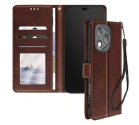Avizar Étui pour Honor 400 Lite – Clapet, Dragonne, Support portefeuille – Marron