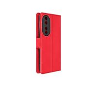 Avizar Étui pour Honor 90 Porte-carte Support Wallet Slim Rouge