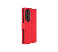 Etui pour Honor 90 Porte-carte Support Wallet Slim Rouge
