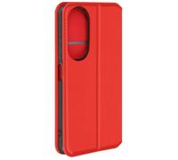 Étui pour Honor 90 Smart - AVIZAR - Rouge - Clapet Porte-cartes et Support Vidéo
