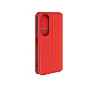 Etui pour Honor 90 Smart Clapet Porte-cartes et Support Vidéo Rouge