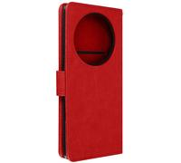 Étui pour Honor Magic 5 Pro clapet porte-carte fonction support vidéo Rouge