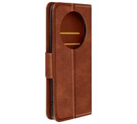 Etui pour Honor Magic 6 Lite 5G Clapet Portefeuille Support Dragonne Marron