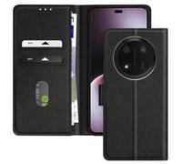 Étui pour Honor Magic 7 Lite - Chesterfield - Noir - Portefeuille - Support Vidéo - Aimanté