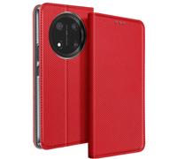 Étui pour Honor Magic 7 Lite Clapet Porte-carte Magnétique Rouge