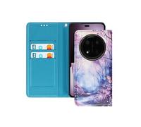 Étui pour Honor Magic 7 Lite Clapet Portefeuille Bleu / Rose