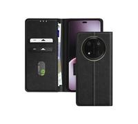 Etui pour Honor Magic 7 Lite Clapet Portefeuille et Support Vidéo Noir