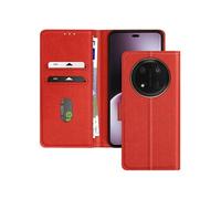 Avizar Étui pour Honor Magic 7 Lite – Clapet portefeuille et support vidéo – Rouge