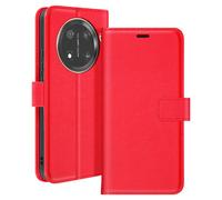 Étui pour Honor Magic 7 Lite Portefeuille avec Dragonne Mayaxess Rouge