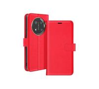 Etui pour Honor Magic 7 Lite Portefeuille avec Dragonne Rouge