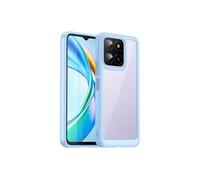 Etui pour Honor X5B anti-traces de doigts, robuste, avec bordures souples et surélevées pour une protection optimaleCompatible avec Honor X5B-Bleu