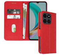 Avizar Étui pour Honor X6b – Clapet portefeuille & support vidéo – Rouge
