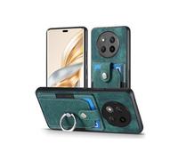 Etui Pour Honor X9C 5G Support Fente Pour Crad Support De Bague Support De Voiture Magnétique FOXDOCK Vert