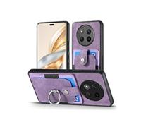 Etui Pour Honor X9C 5G Support Fente Pour Crad Support De Bague Support De Voiture Magnétique FOXDOCK Violet