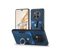 Etui Pour Honor X9C 5G Support Fente Pour Crad Support De Bague Support De Voiture Magnétique FOXDOCK Bleu