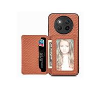 Etui Pour Honor X9c Support De Carte Magnétique Blocage RFID Sécurité Complète De La Caméra Fonction De Support FOXDOCK Marron