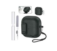 Étui pour Huawei FreeClip 2, en TPU souple + PC, imperméable, toergy résistant aux chocs, anti-rayures, facile à transporter, avec cordon, porte-clés et kit de nettoyage (vert)