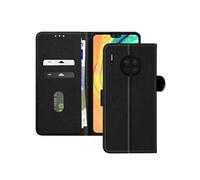 Avizar Étui pour Huawei Mate 30 Clapet Portefeuille et Support Vidéo Noir