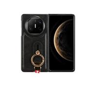 Etui Pour Huawei Mate X6 Sangle De Poignet Compatibilité Béquille A Boucle Avec Ouvre-bouteille Cuir PU Premium FOXDOCK Noir