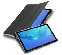 Cadorabo Coque Tablette pour Huawei MediaPad M5 Lite 10 (10.1" Zoll) en Noir Satin - Housse Protection Très Fine en Similicuir en Style Livre avec Auto Wake Up et Stand Horizontal