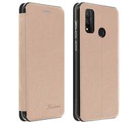 Étui pour Huawei P smart 2020 Simili-Cuir Clapet Porte-carte Stand Rose