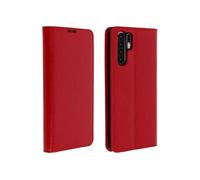 Etui pour Huawei P30 Pro Housse Cuir Portefeuille Support Vidéo Rouge