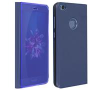 Etui Compatible Huawei P8 Lite 2017 et Honor 8 Lite Housse Compatible folio Miroir support Bleu