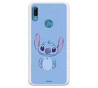 Étui pour Huawei Y6 2019 Officiel de Lilo & Stitch pour protéger Votre téléphone. Coque Huawei en Silicone Souple avec Licence Officielle Disney