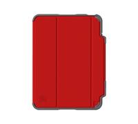 STM Goods - Étui Folio pour iPad 10,9" 2022 Dux Plus Renforcé - Emplacement Apple Pencil - Rouge