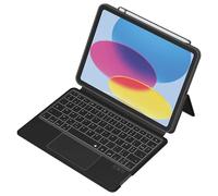 Étui pour iPad 10.9 2022 Folio Quick Note avec Clavier AZERTY Bluetooth 3.0 Noir