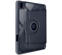 Étui pour iPad Air 11 2024 Clapet Support Rotatif avec Protège Caméra Bleu Nuit