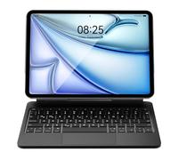 Étui pour iPad Air 11" (M2) avec clavier 2024, clavier magique pour iPad Pro 11 4e/3e/2e/1ère génération, rétroéclairage couleur arc-en-ciel, pavé tactile multi-touch amélioré, étui avec clavier