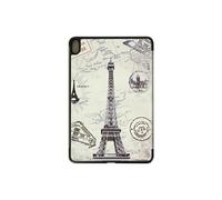 Etui pour iPad Air 4 2020 Support Vidéo Clavier Série Tri-Fold Motif Tour Eiffel Paris