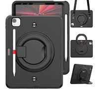 Étui pour iPad Mini 4e génération, iPad Mini 5, étui Robuste et Robuste avec dragonne pour iPad Mini 5e génération 2019/iPad Mini 4 2015, Beige/Orange Clair
