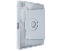 Étui pour iPad Pro 11 2024 Clapet Support Rotatif avec Protège Caméra Bleu pâle