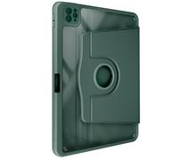 Étui pour iPad Pro 11 2024 / M5 2025 Clapet Support Rotatif avec Protège Caméra Avizar Vert foncé Vert foncé G