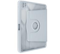 Étui pour iPad Pro 11 2024 / M5 2025 Clapet Support Rotatif avec Protège Caméra Bleu pâle