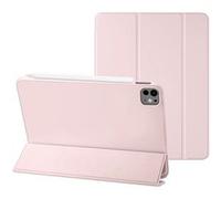 EVETANE Étui Smart Cover iPad Air 10.9 pouces (2020/2022) / iPad Pro 11 pouces Rose à Rabat avec Support