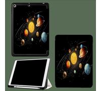 Étui pour iPad Pro 11 Pouces 2022/2021/2020 (4ème/3ème/2ème Génération) Housse Cuir PU, Housse Coque Intelligent avec Fonction Veille/réveil Automatique,Planète Univers