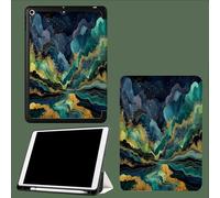 Étui pour iPad Pro 11 Pouces 2022/2021/2020 (4ème/3ème/2ème Génération) Housse Cuir PU, Housse Coque Intelligent avec Fonction Veille/réveil Automatique,Motif De Vague Abstrait