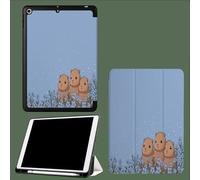 Étui pour iPad Pro 11 Pouces, Modèle 2022/2021/2020, Support la Charge de Pencil, Housse Coque Intelligent Réveil/Sommeil Automatique Simple Capybara Dessins d'enfants Animaux-Bleu