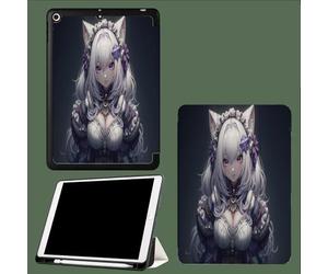Étui pour iPad Pro 11 Pouces, Modèle 2022/2021/2020, Support la Charge de Pencil, Housse Coque Intelligent Réveil/Sommeil Automatique Contes De Fées Femmes Portrait D'Anime-Bleu Foncé