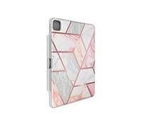 Etui pour iPad Pro 13 2024 Protection intégrale avec Rabat Support Blanc / Rose