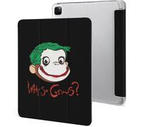 Étui Pour Ipad Pro 2021 Curious George 12,9 Pouces, Type Ordinateur Portable, Support À Trois Volets Avec Porte-Stylo, Veille/Réveil Automatique